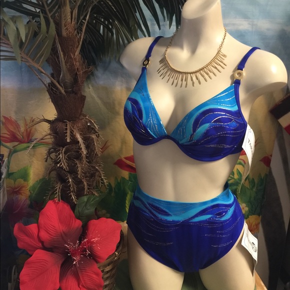 Tara Grinna High Waist Swimsuit NWT - Picture 2 of 6